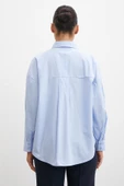 Kol Apoletli Gömlek Mavi - 3