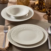 GÜRAL PORSELEN Bronte Bone 24 Parça 6 Kişilik Yemek Takımı - 1