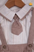 Babydola Erkek Bebek Kravat Detaylı Salopet Takım 15101 - 4