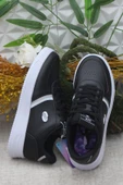 Fort Row Luna Siyah Beyaz Rahat Hafif Sneaker Kadın Spor Ayakkabı - 5