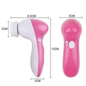 Pilli Yüz Cilt Temizleme Cihazı Siyah Nokta Peeling Fırça Seti Vücut Yüz Bakımı Masaj Aleti thumbnail 8