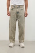 Erkek Skater Fit Jean Pantolon Kahverengi - 5