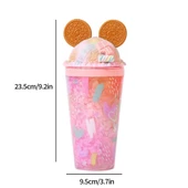 Mickey Kulak Matara Çift Katmanlı Soğutucu Saklama Kabı 450ml - 4