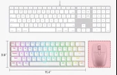 REDRAGON K530W-RGB-PRO RGB BROWN SWITCH KABLOSUZ MEKANİK Q GAMİNG KLAVYE BEYAZ - 3