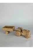 Ahşap Römorklu Oyuncak Traktör thumbnail 2