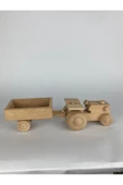 Ahşap Römorklu Oyuncak Traktör thumbnail 4