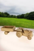 Ahşap Römorklu Oyuncak Traktör thumbnail 1