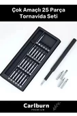 Özel Üretim Dayanıklı Güvenilir Ergonomik Başlıklı Pratik Taşınabilir 25 Parça Tornavida Seti - 1