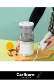 Özel Üretim Sessiz Taşınabilir Kamp Piknik Seyahat 1800 mAh Şarjlı Elektrikli Mini Meyve Sıkacağı - 3