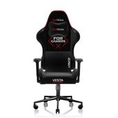 EXVEGA Vesta 2024 Serisi Kırmızı/Siyah Dokuma Kumaş Profesyonel Gaming Oyuncu Koltuğu thumbnail 1