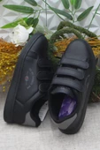 Fort Row Milena Siyah Füme Rahat Hafif Sneaker Çırtlı Spor Ayakkabı - 5