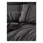 Cotton Box Plain Çift Kişilik Nevresim Takımı Bitter Antrasit Siyah - 2