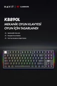 Havit Gamenote Kb890l Rainbow Rgb Mekanik Klavye - Anti Ghosting Blue Switch - 2