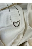 Kalpli Düğüm Loop Silver Gümüş Renkli Kolye - 4