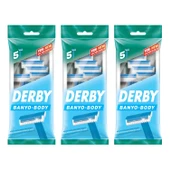 Derby Banyo 5 li Poşet Tıraş Bıçağı x 3 Adet - 1