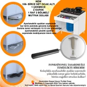 Modilayn BİRCE XXL-75 x 87 x 48 cm Kapaklı Set Ocak Altı Çok Amaçlı Mutfak & Banyo Dolabı thumbnail 6