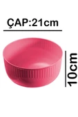 Plastik 21cm Derin Banyo Hamam Tası Pembe - 2