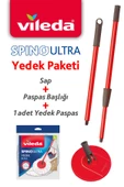 Vileda Spino Ultra Yedek Sap + Başlık + Yedek Paspas Paketi - 1