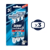 Derby Samurai 3 Platinum 3'lü Blister x 3 Adet - 1