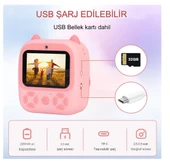 Çocuk Dijital Kamera Anında Baskı 2.8 inç Video Kamera Çocuklar İçin Oyuncak Oyun Müzik Eğlence - 3