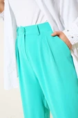 Paça Çıtçıtlı Pantolon Neon Yeşil - 4