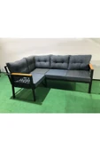 adımshops melisa 2+2 Köşe Yön değiştirilebilir Koltuk Takımı Balkon-bahçe-kafe-çay Seti fonksiyonel - 2