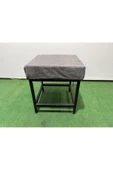 Metal ayaklı Sırtsız Bank Puf Bench Balkon-bahçe-kafe-çay Seti pufu - 1