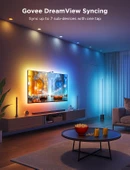 Govee TV Arkası Led Şerit Aydınlatma + 2'li Aydınlatma Bar + Tv ile Renk Senkronizasyon 55-65 inç Tüm TV'ler Uyumludur - 4