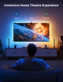 Govee TV Arkası Led Şerit Aydınlatma + 2'li Aydınlatma Bar + Tv ile Renk Senkronizasyon 55-65 inç Tüm TV'ler Uyumludur - 1