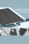 iPad Air 13 A2898 / A2899 / A2900 Uyumlu Kalem Bölmeli Smart Cover Akıllı Tablet Kılıfı thumbnail 6