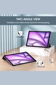 iPad Air 13 A2898 / A2899 / A2900 Uyumlu Kalem Bölmeli Smart Cover Akıllı Tablet Kılıfı thumbnail 10