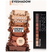 Flormar 10'lu Far Paleti (NUDE VE TOPRAK TONLARI)-eyeshadow Palette-003 Sunset- 8690604551699 - 1