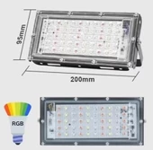 Zhltools Kumandalı Led Işık Dış Cephe Aydınlatması Çok Renkli RGB Led Panel Işık Parti Konser Işığı Led Aydınlatma - 3
