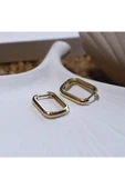 Orta Boy Oval Halka Küpe - 2
