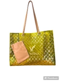 LV-BB0002 ŞEFFAF-DERİ PLAJ ÇANTASI HOLOGRAMLI - 1