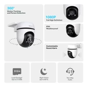 TP-Link Tapo C500 Dış Mekan 1080P Gece Görüşlü 512GB Micro SD Destekli Wi-Fi Kamera - 2