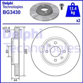 Delphi On Fren Disk 2 Adt Kangoo Megane2 Clio Laguna Captur - 1