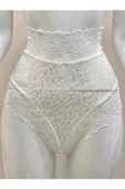Sistina Bayan Ekru Dantelli Yüksek Bel Külot Venüs K1012 thumbnail 2