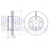 Ön Fren Disk 2 Adet Master3 Movano 2.3 Dci 10- Delphi Bg4328 - 1