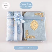 Yasin +  Seccade +  Tesbih Hediye Seti (Çanta Boy, Raşel Cilt, ŞemsLafzatullah, Bebe Mavi) thumbnail 1