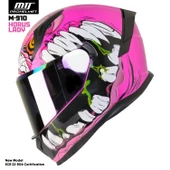 MTS M-910 HORUS LADY GÜNEŞ VİZÖRLÜ KASK (GÖKKUŞAĞI CAMLI) thumbnail 1
