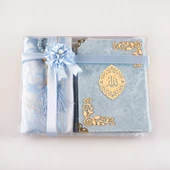 Yasin +  Seccade +  Tesbih Hediye Seti (Çanta Boy, Raşel Cilt, ŞemsLafzatullah, Bebe Mavi) thumbnail 4