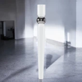 4 Adet Elips Masa Dresuar Ayağı 75 cm Plastik Beyaz Ayak Mutfak Yemek Masası Mobilya Ayakları Beyaz thumbnail 7