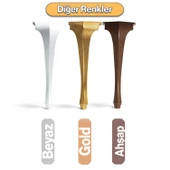 Lukens Masa Dresuar Ayağı 75 cm Plastik Beyaz Ayak Mutfak Yemek Masası Mobilya Ayakları Beyaz thumbnail 7