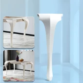 Lukens Masa Dresuar Ayağı 75 cm Plastik Beyaz Ayak Mutfak Yemek Masası Mobilya Ayakları Beyaz thumbnail 8