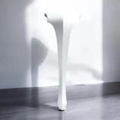 Lukens Masa Dresuar Ayağı 75 cm Plastik Beyaz Ayak Mutfak Yemek Masası Mobilya Ayakları Beyaz thumbnail 6