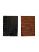 2'li Avantaj Paketi Timsah Derisi Desenli Pasaport Kılıfı - 3