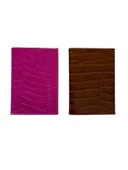 2'li Avantaj Paketi Timsah Derisi Desenli Pasaport Kılıfı - 2