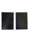 2'li Avantaj Paketi Timsah Derisi Desenli Pasaport Kılıfı - 4