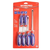 WORKPRO WP200504 6 Parça Profesyonel CR-V Manyetik Tornavida Seti - 5